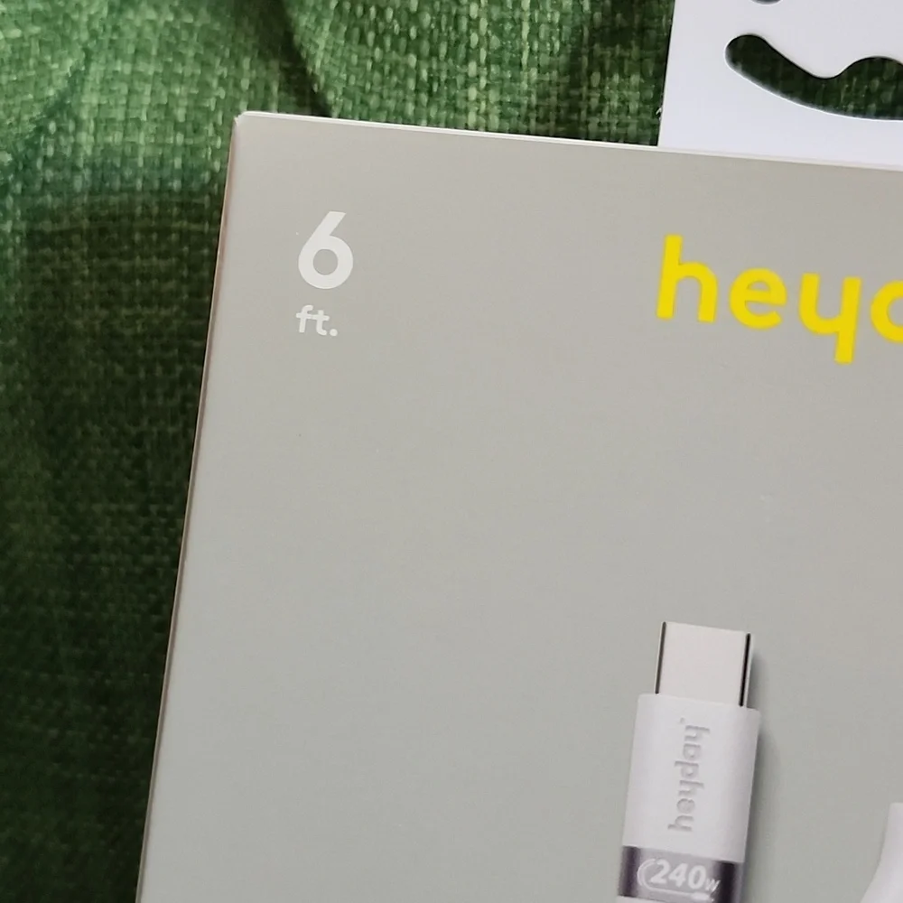 Heyday USB-C to USB-C 6' Fast Charging Cable - White
